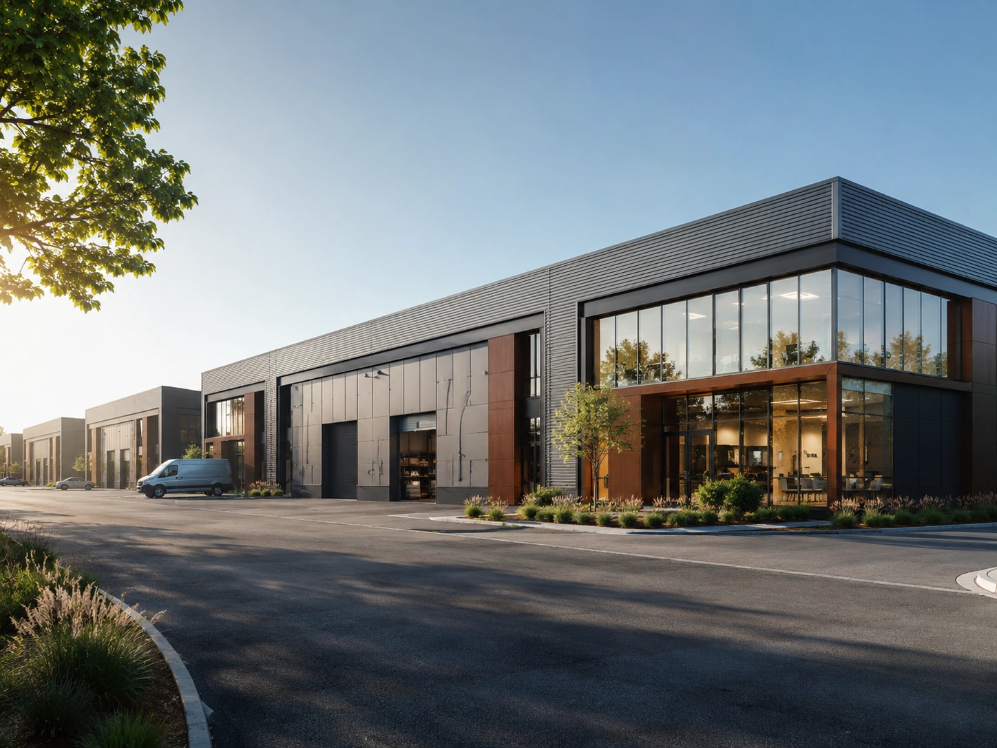 Local d’activité contemporain à Bordeaux avec bureaux et espaces professionnels